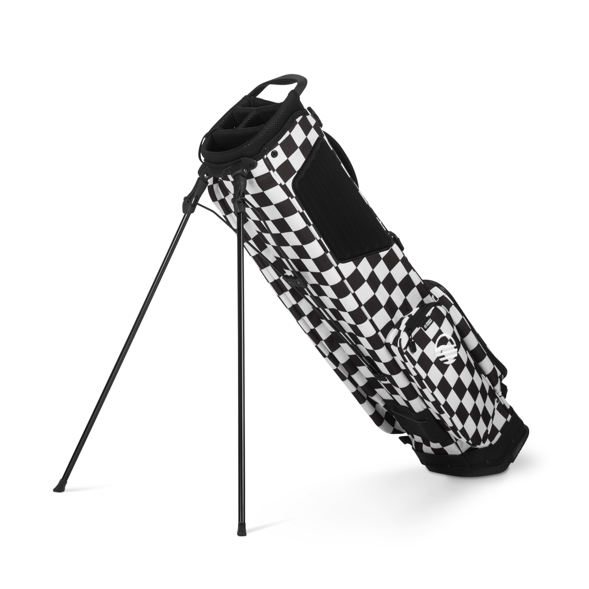 El Camino | Black/White Checker Mid Size Stand Bag