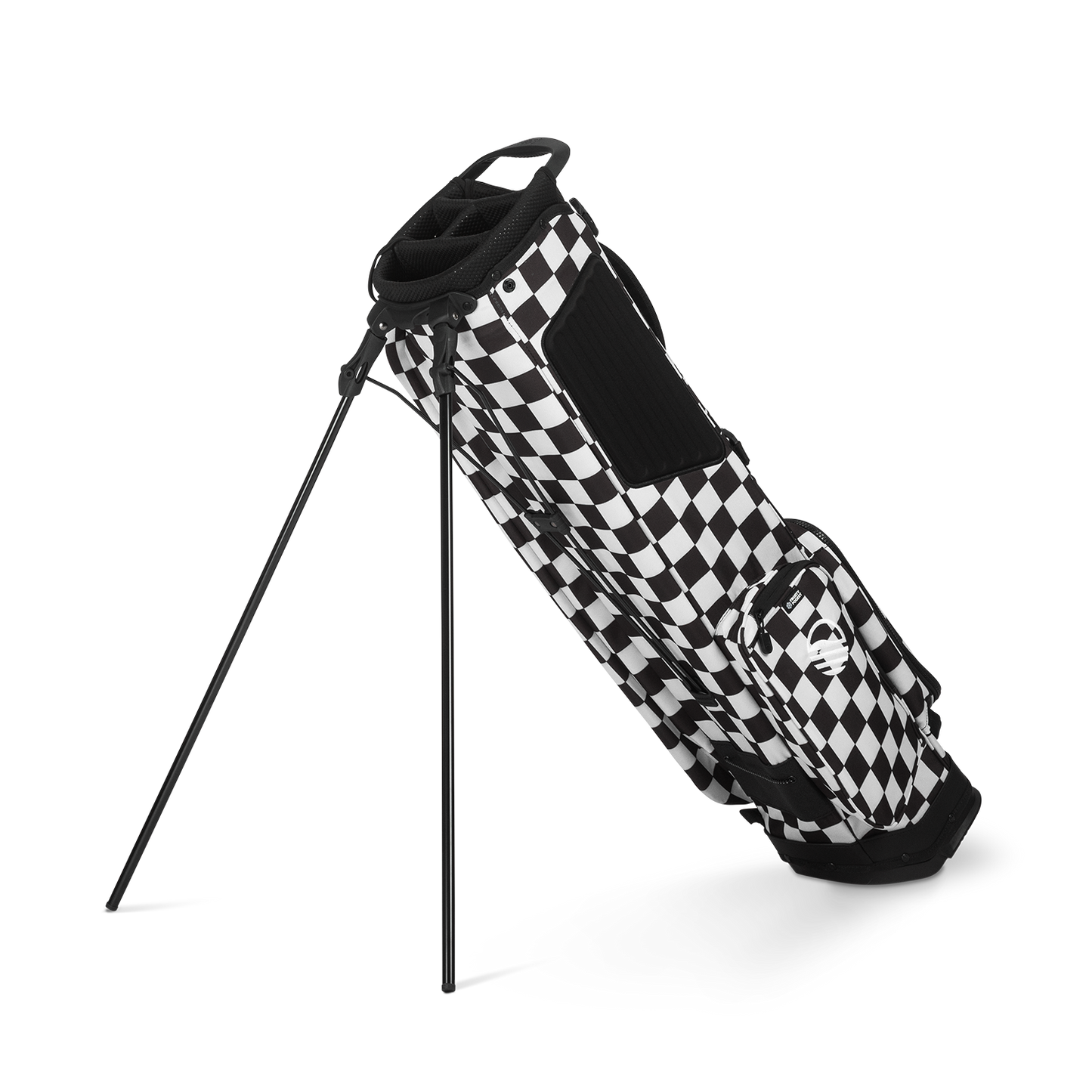 El Camino | Black/White Checker Mid Size Stand Bag