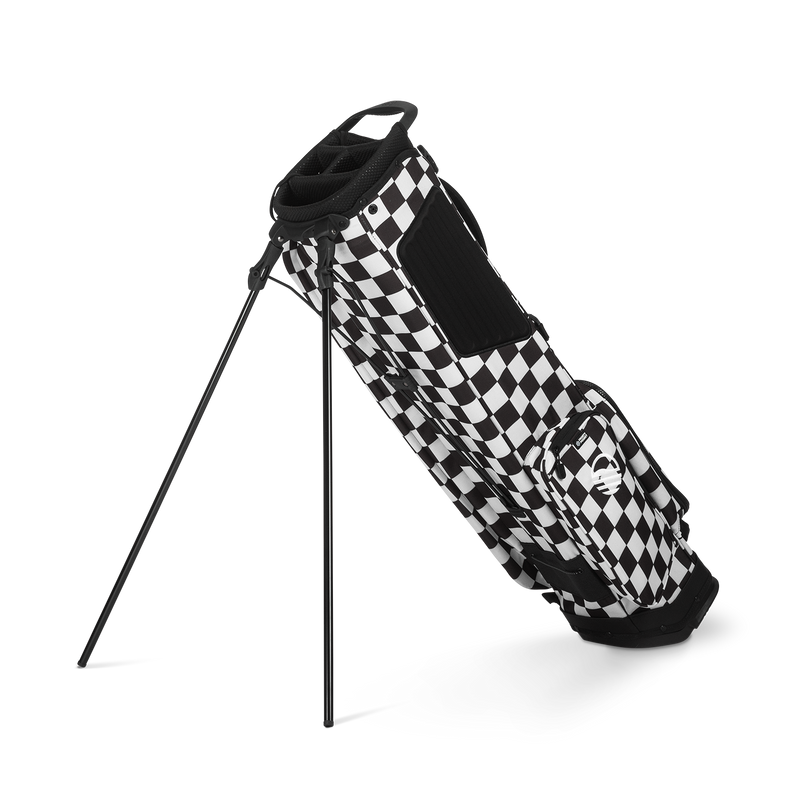 El Camino | Black/White Checker Mid Size Stand Bag 3