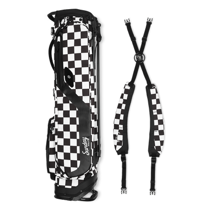 El Camino | Black/White Checker Mid Size Stand Bag