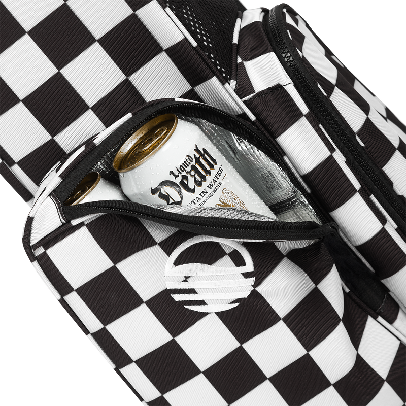 El Camino | Black/White Checker Mid Size Stand Bag 5