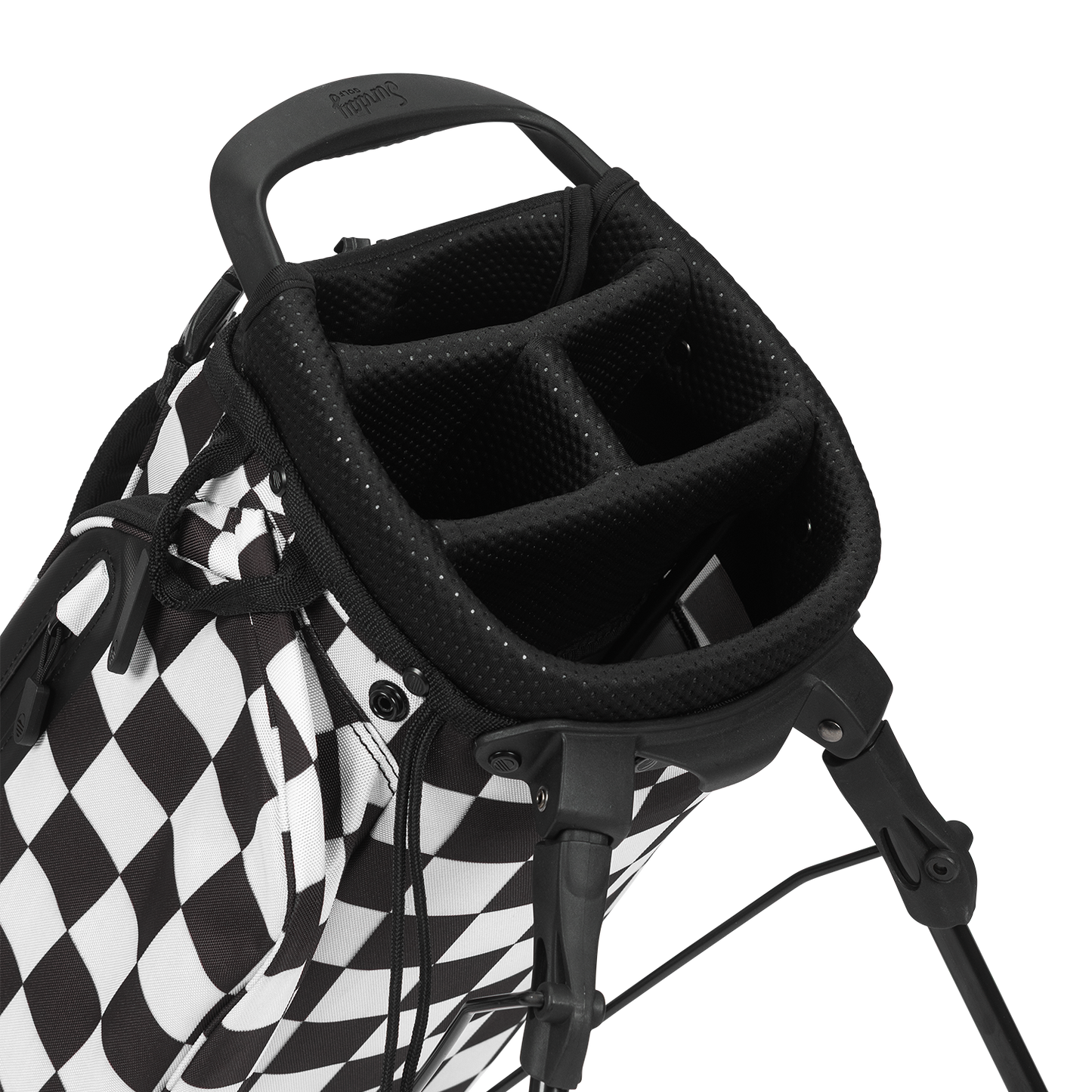 El Camino | Black/White Checker Mid Size Stand Bag