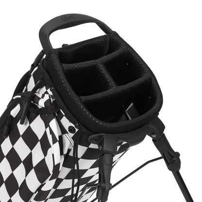 El Camino | Black/White Checker Mid Size Stand Bag