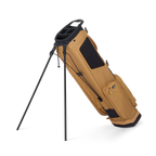 Clay golf bag with black accents on a white background