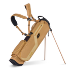 A full front shot of standing El Camino golf bag in clay thompson with double strap
