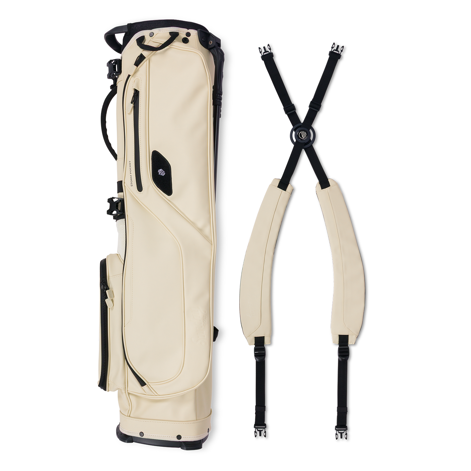 El Camino S-Class | Cream Vegan Leather Mid Size Stand Bag El Camino S-Class | Cream Vegan Leather Mid Size Stand Bag