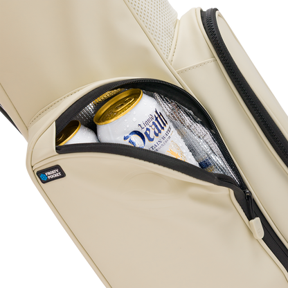 El Camino S-Class | Cream Vegan Leather Mid Size Stand Bag