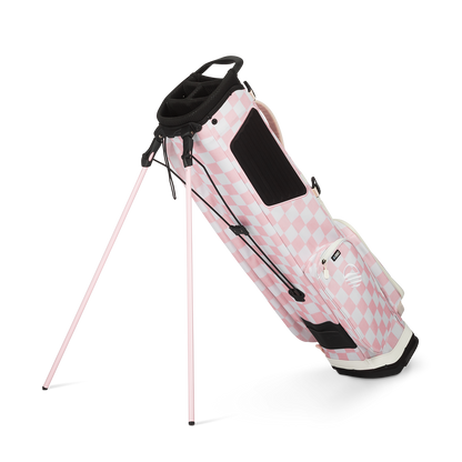 El Camino | Pink/White Checker Mid Size Stand Bag