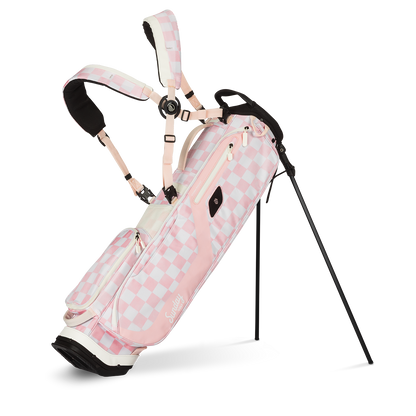 El Camino | Pink/White Checker Mid Size Stand Bag