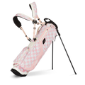 El Camino | Pink/White Checker Mid Size Stand Bag