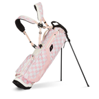 El Camino | Pink/White Checker Mid Size Stand Bag