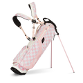 El Camino | Pink/White Checker Mid Size Stand Bag