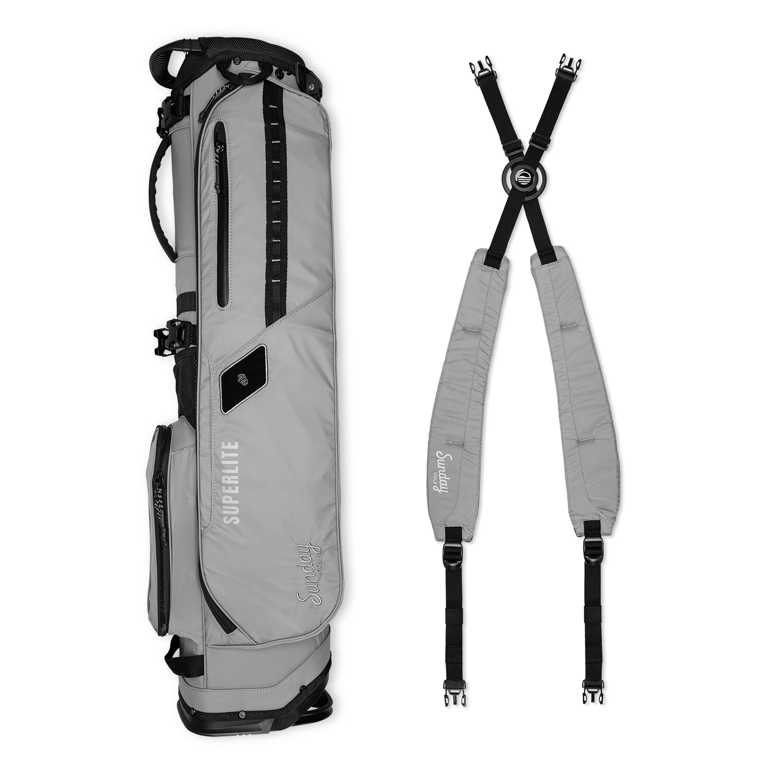 El Camino Superlite | Gray-Blue-Black Mid Size Stand Bag