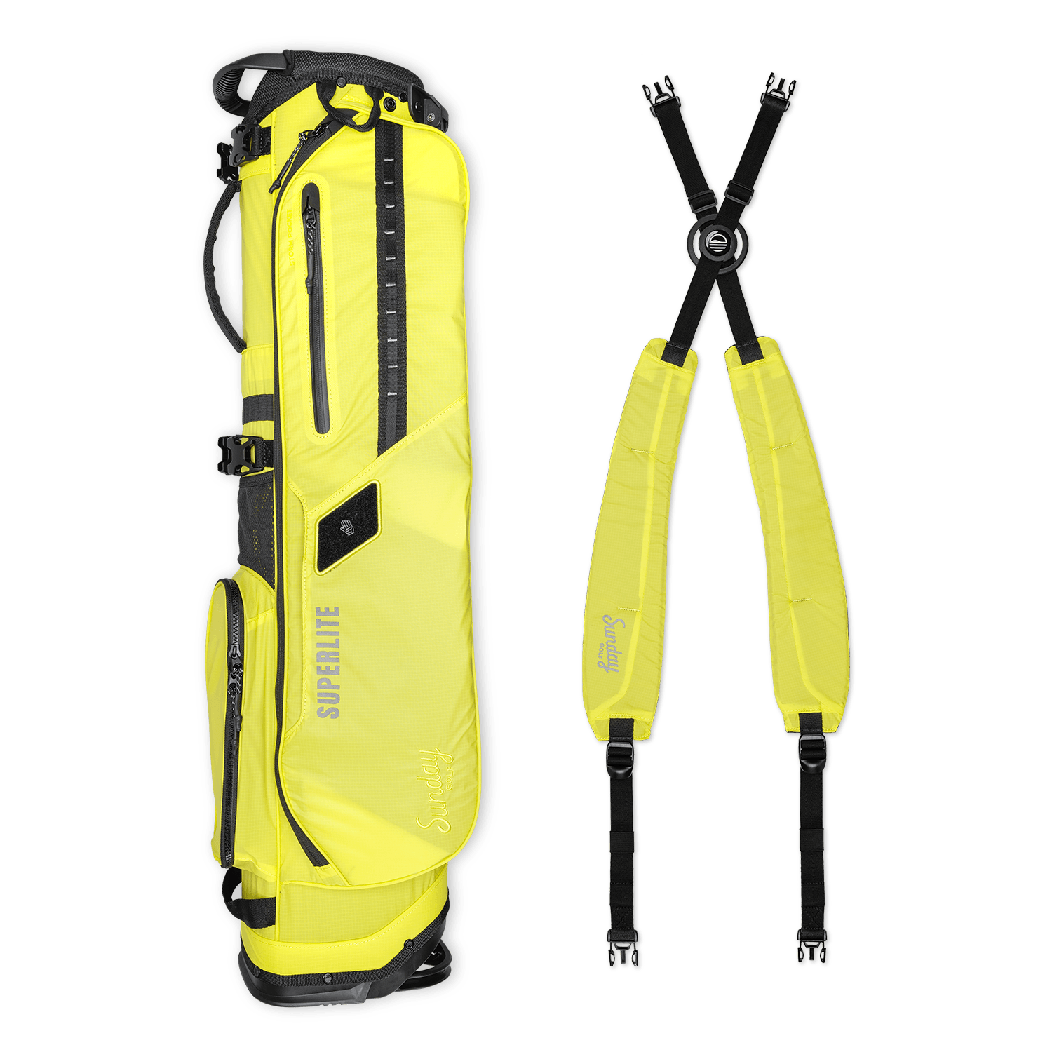 El Camino Superlite | Neon Yellow Mid Size Stand Bag