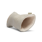 Inward shot of fairway wood golf headcover in toasted almond vegan leather