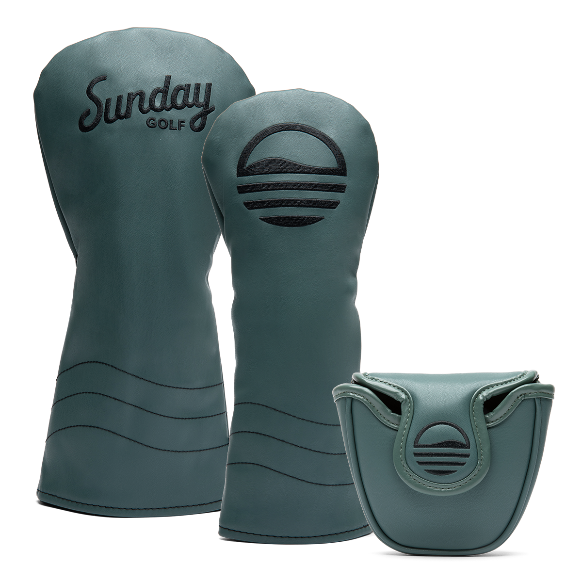 Midnight Green Headcover Bundle w/ Mallet