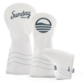 White/Navy Headcover Bundle w/ Blade