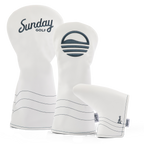 White/Navy Headcover Bundle w/ Blade