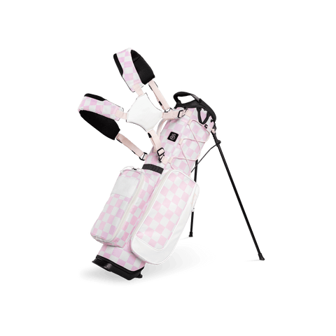 Recess Kids Golf Bag | Pink/White Checker