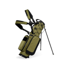 A full front shot of a Patton Green Recess kids golf bag with double straps
