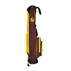 Side view of the hip panel on Loma golf bag in Friars Brown
