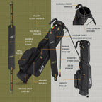 Loma | Bob Marley Black Par 3 Bag