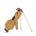 A full front shot of standing Loma golf bag in clay thompson with single strap
