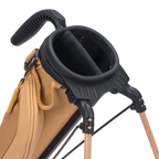 A close up top view of a clay thompson Loma golf bag’s 2-way divider
