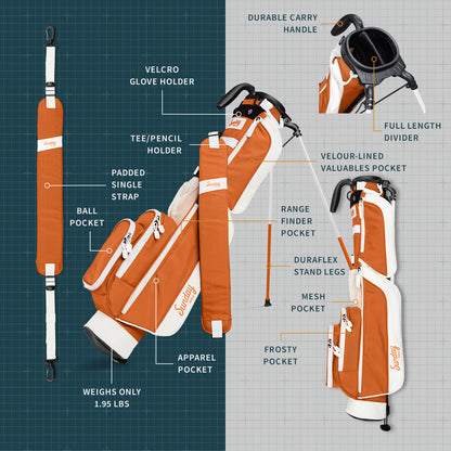 The Loma | Burnt Orange Par 3 Bag