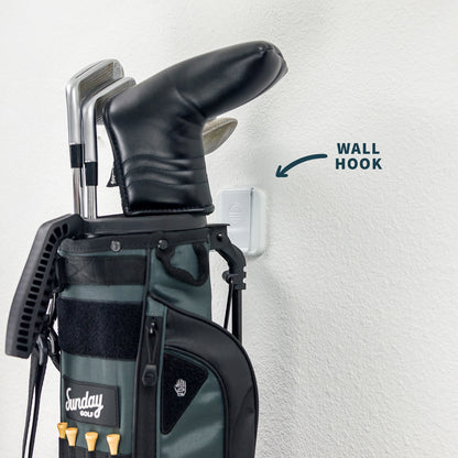 Loma Golf Bag Wall Hook | White