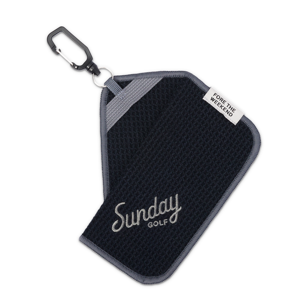 Loma Magnetic Golf Towel | Black