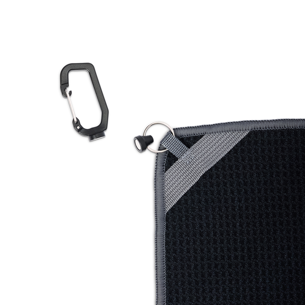 Loma Magnetic Golf Towel | Black
