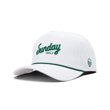 Golf Rope Hat - White & Navy | Sunday Golf