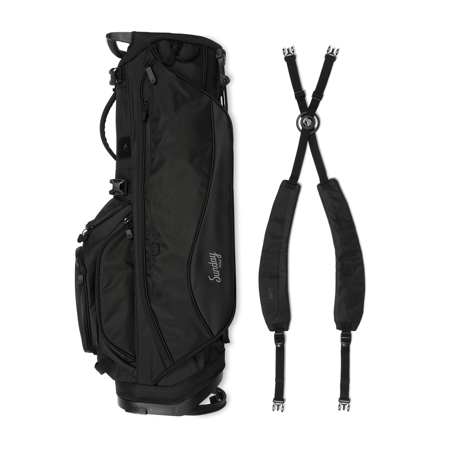 Ryder 14 | Matte Black Full Size Stand Bag