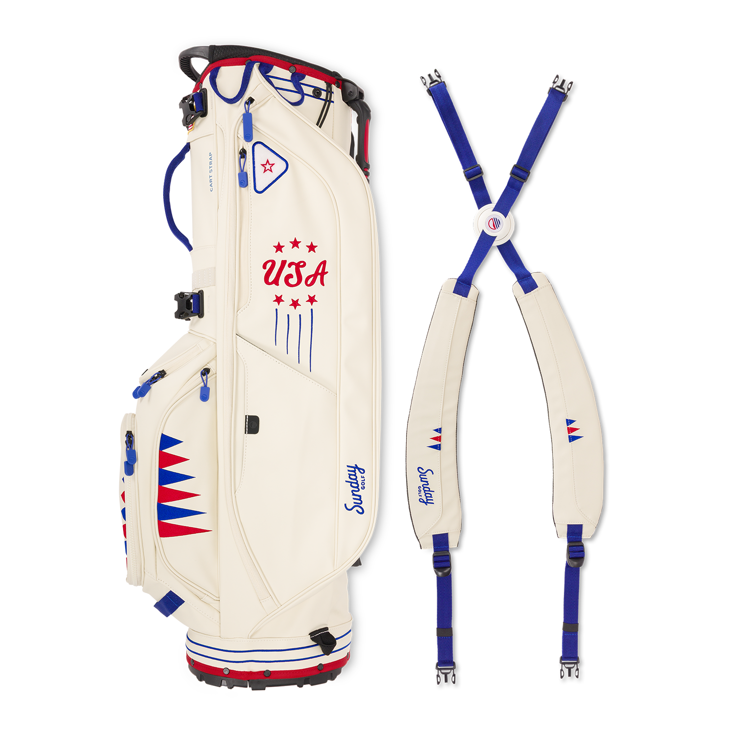 Ryder 250 | Cream Vegan Leather Full Size Stand Bag