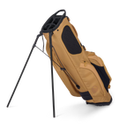 Clay golf bag with black accents on a white background