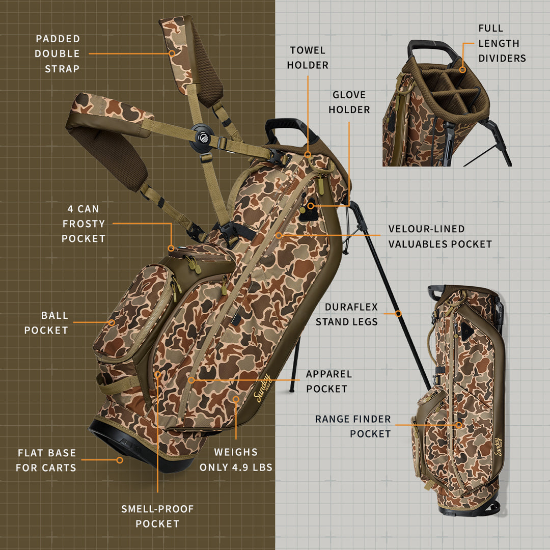 Ryder | Duck Camo Full Size Stand Bag