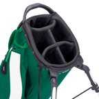A close up top view of a evergreen ryder golf bag's 5 way divider  
