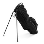 A full shot of standing Storm Ryder golf bag facing backward
