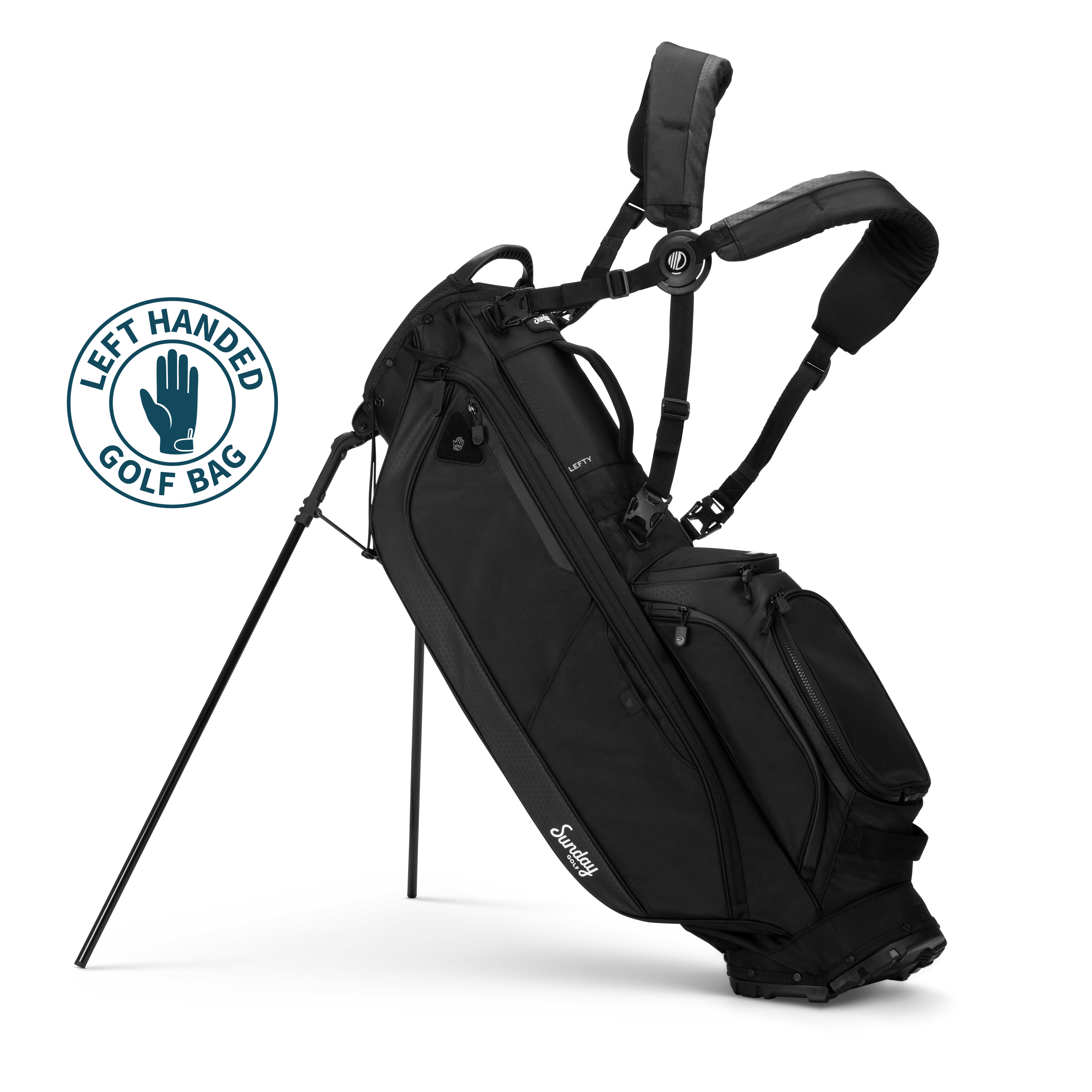 Ryder Lefty | Matte Black Full Size Stand Bag