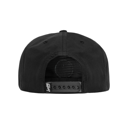 Sundaze Crushable Rope Hat | Black - White