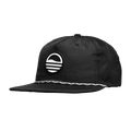 Sundaze Crushable Rope Hat | Black - White