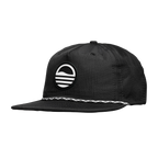 Sundaze Crushable Rope Hat | Black - White