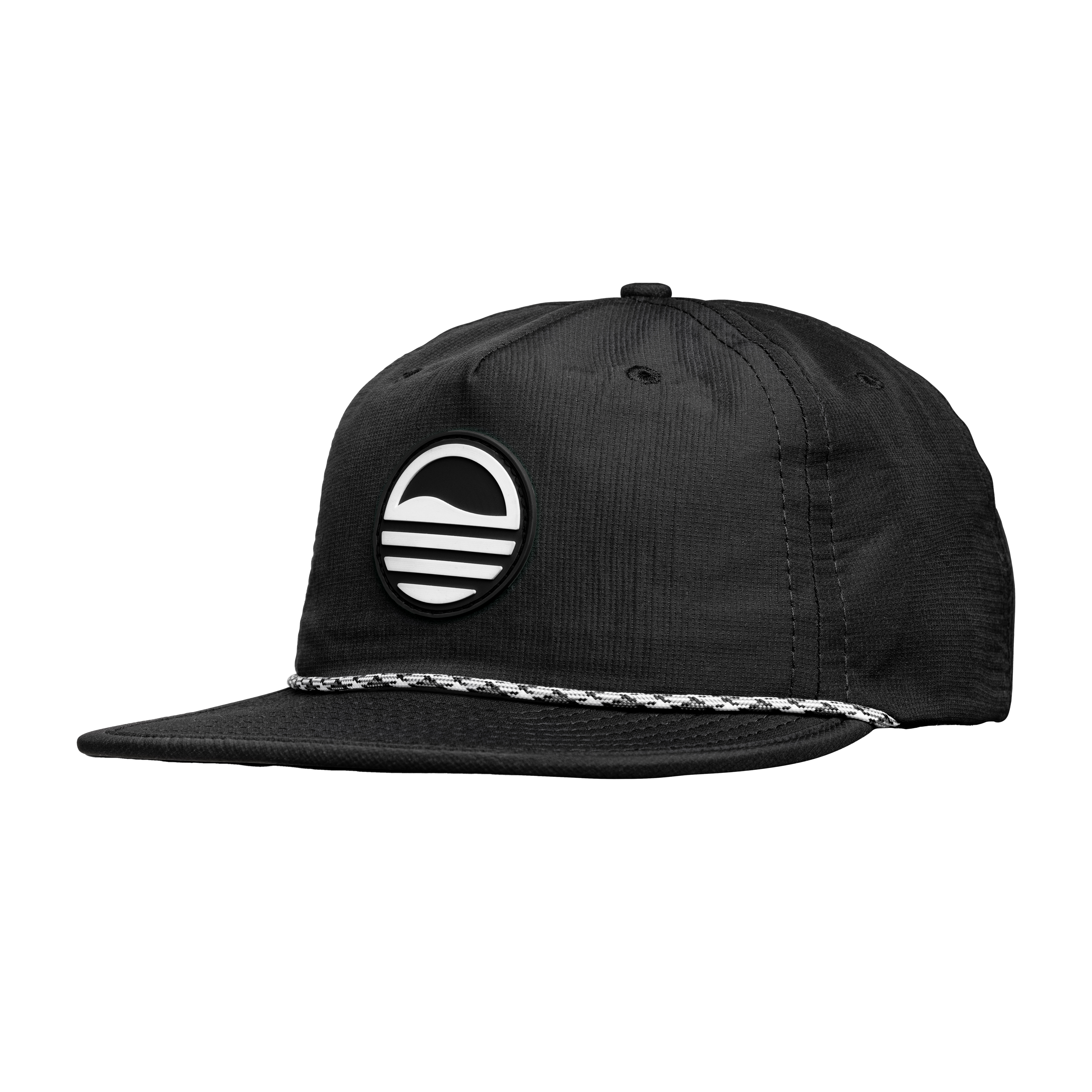 Sundaze Crushable Rope Hat | Black - White