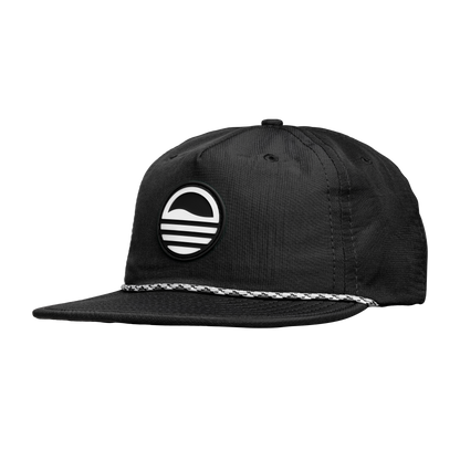 Sundaze Crushable Rope Hat | Black - White