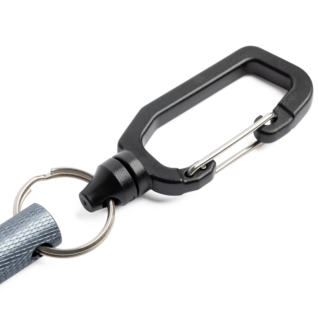 close up shot of golf club groove sharpener in black's magnetic clips