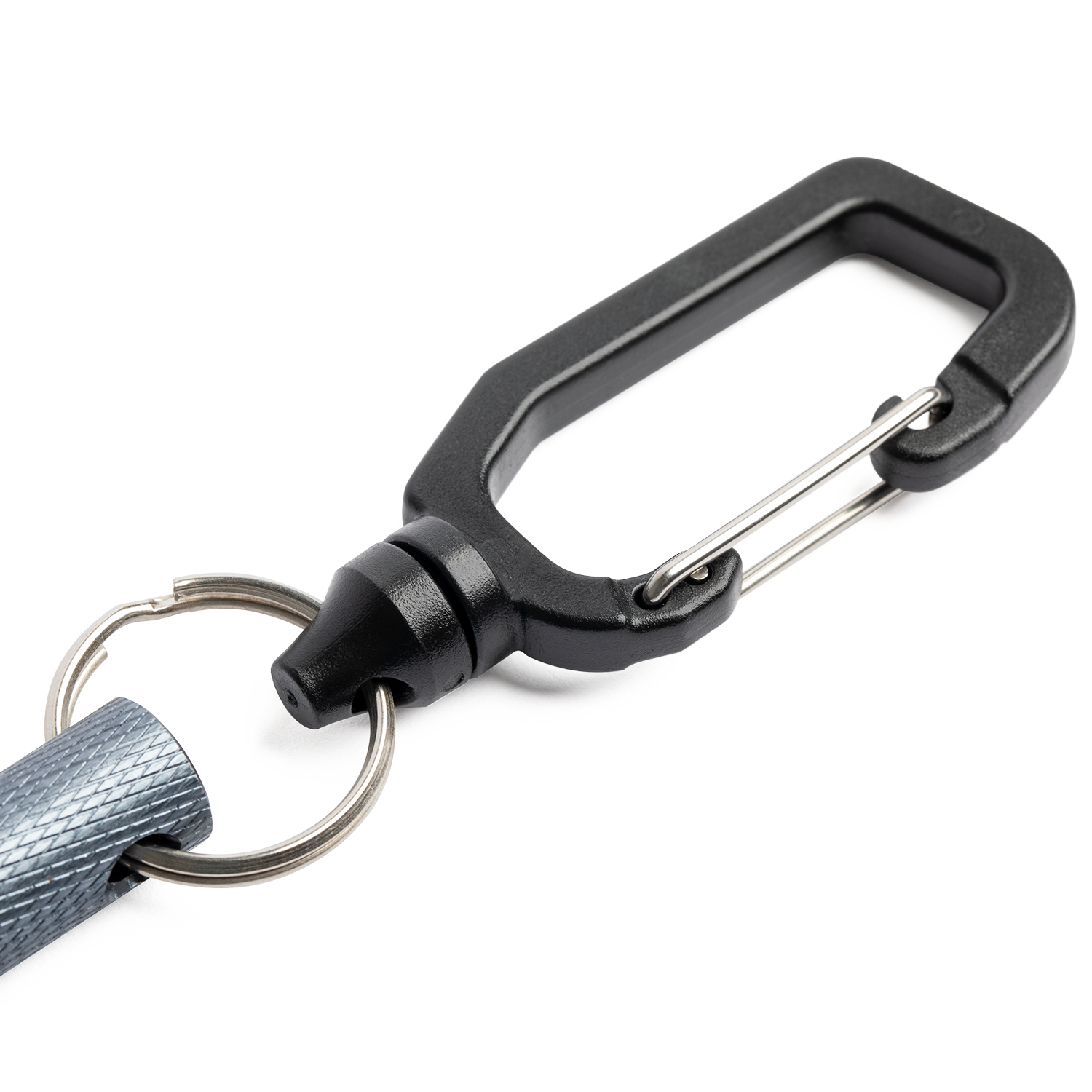 close up shot of golf club groove sharpener in black's magnetic clips