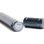 close up shot of laser-engraved top of golf club groove sharpener in black