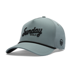 Front shot of midnight green rope golf hat