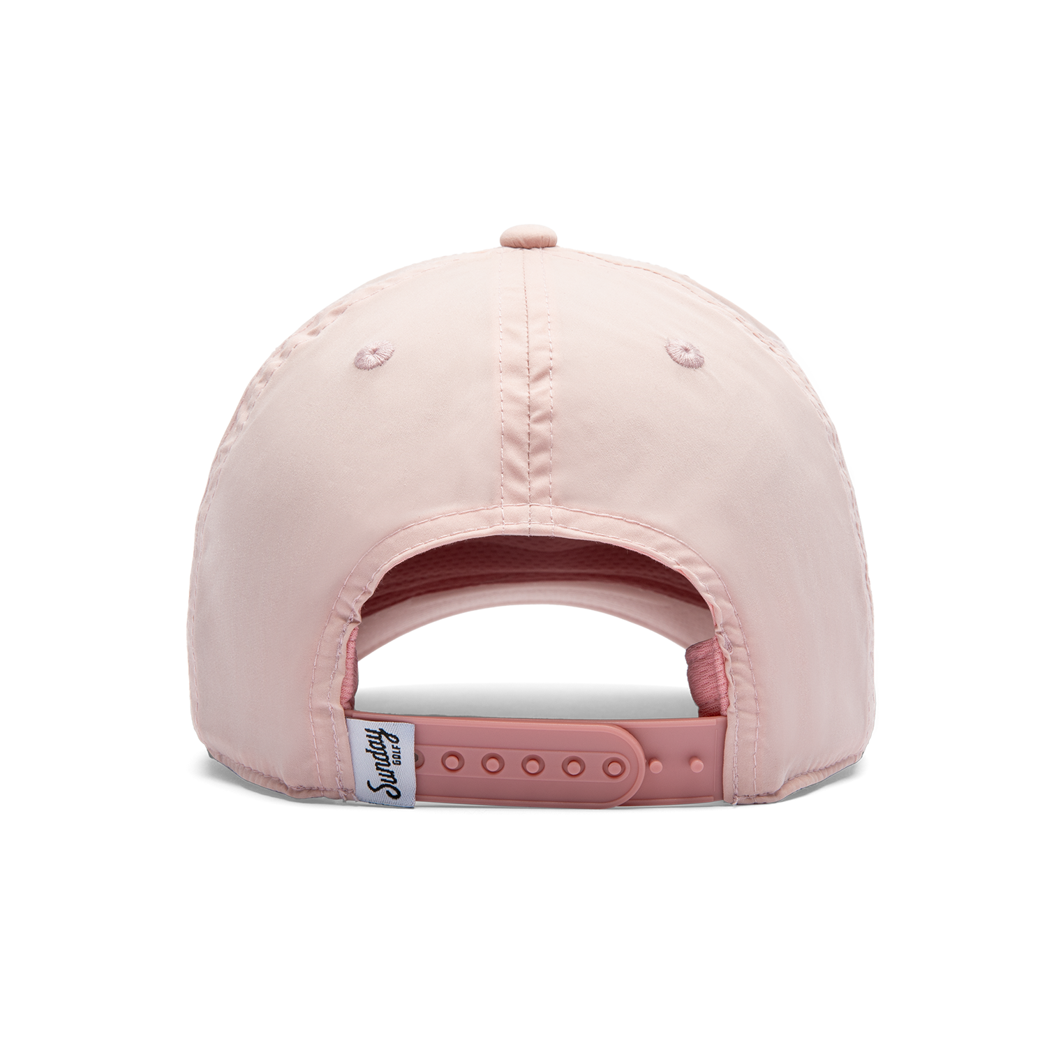 Back shot of pink rope golf hat